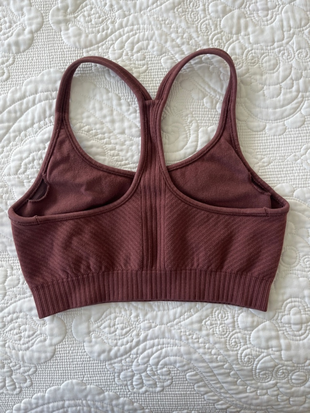 Athleta Ribbed Racerback Sports Bra - Picture 2 of 5